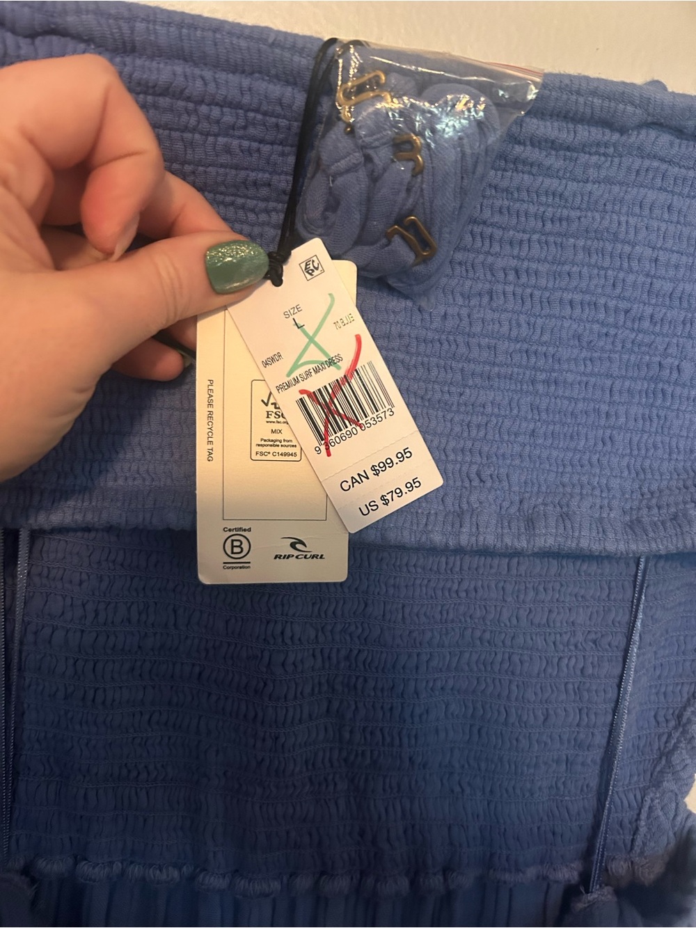 NWT Rip Curl Surf Maxi dress - Picture 8 of 8